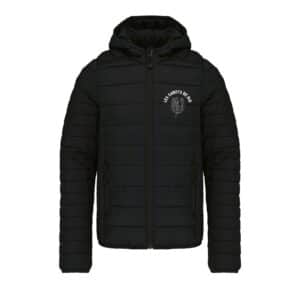 DOUDOUNE AVEC MANCHES ET CAPUCHE (enfant) - Les Sabots de Rio - Noir - K6112