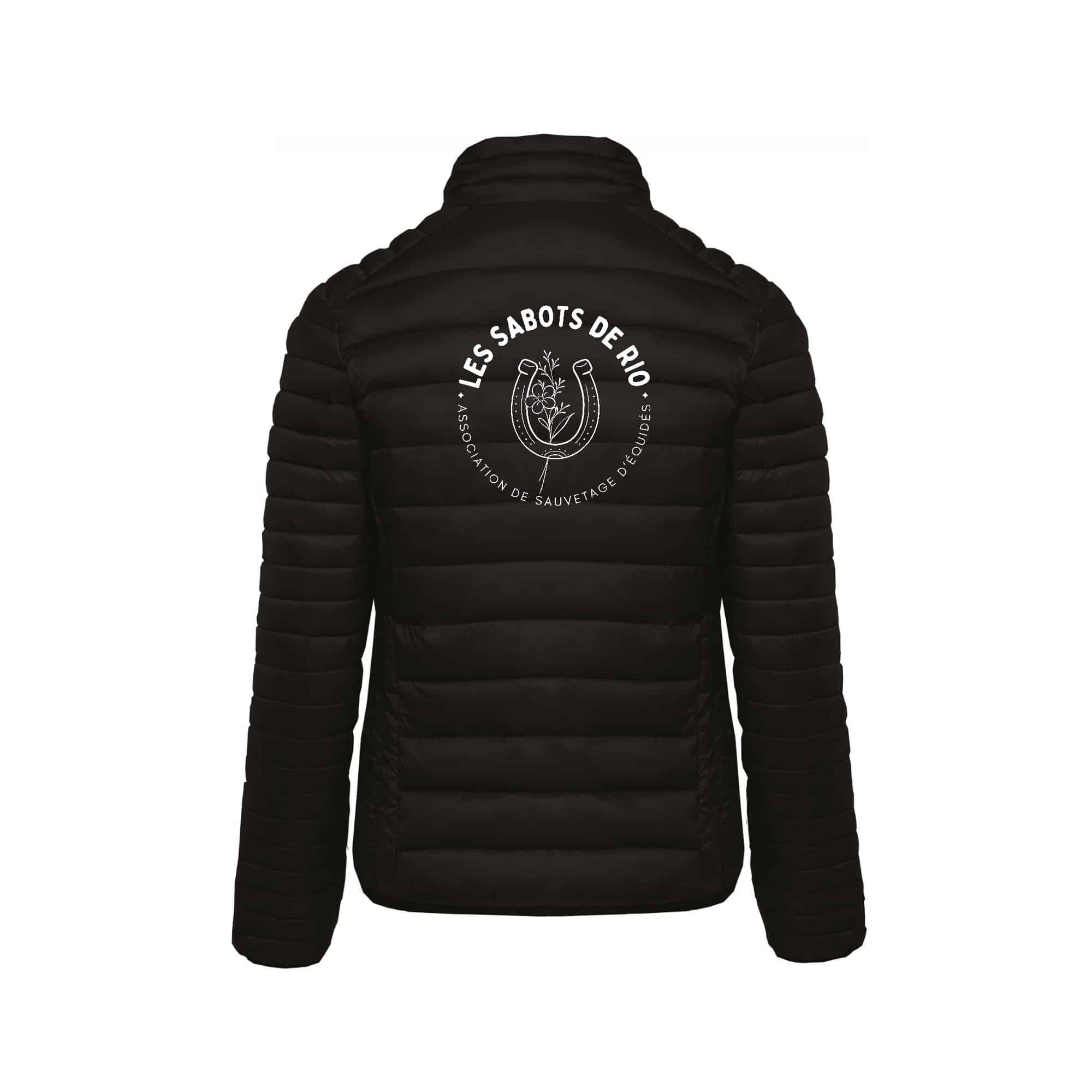 DOUDOUNE AVEC MANCHES (femme) - Les Sabots de Rio - Noir - K6121 – Image 3
