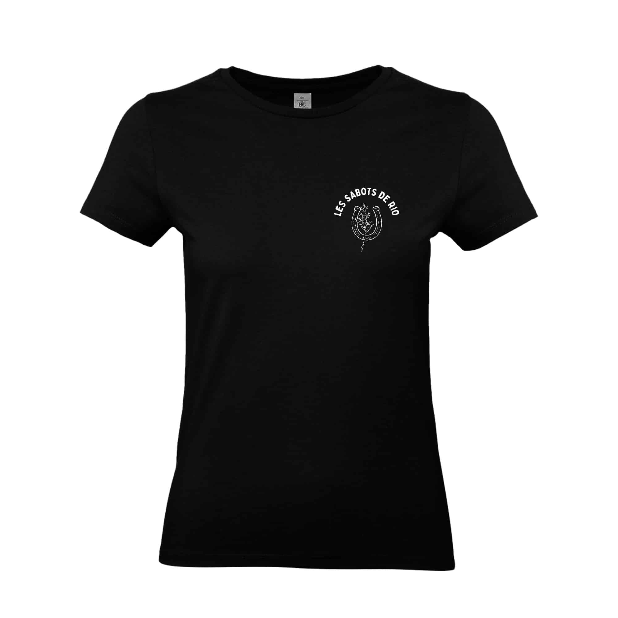 T-SHIRT (femme) - Les Sabots de Rio - Noir - BC04T
