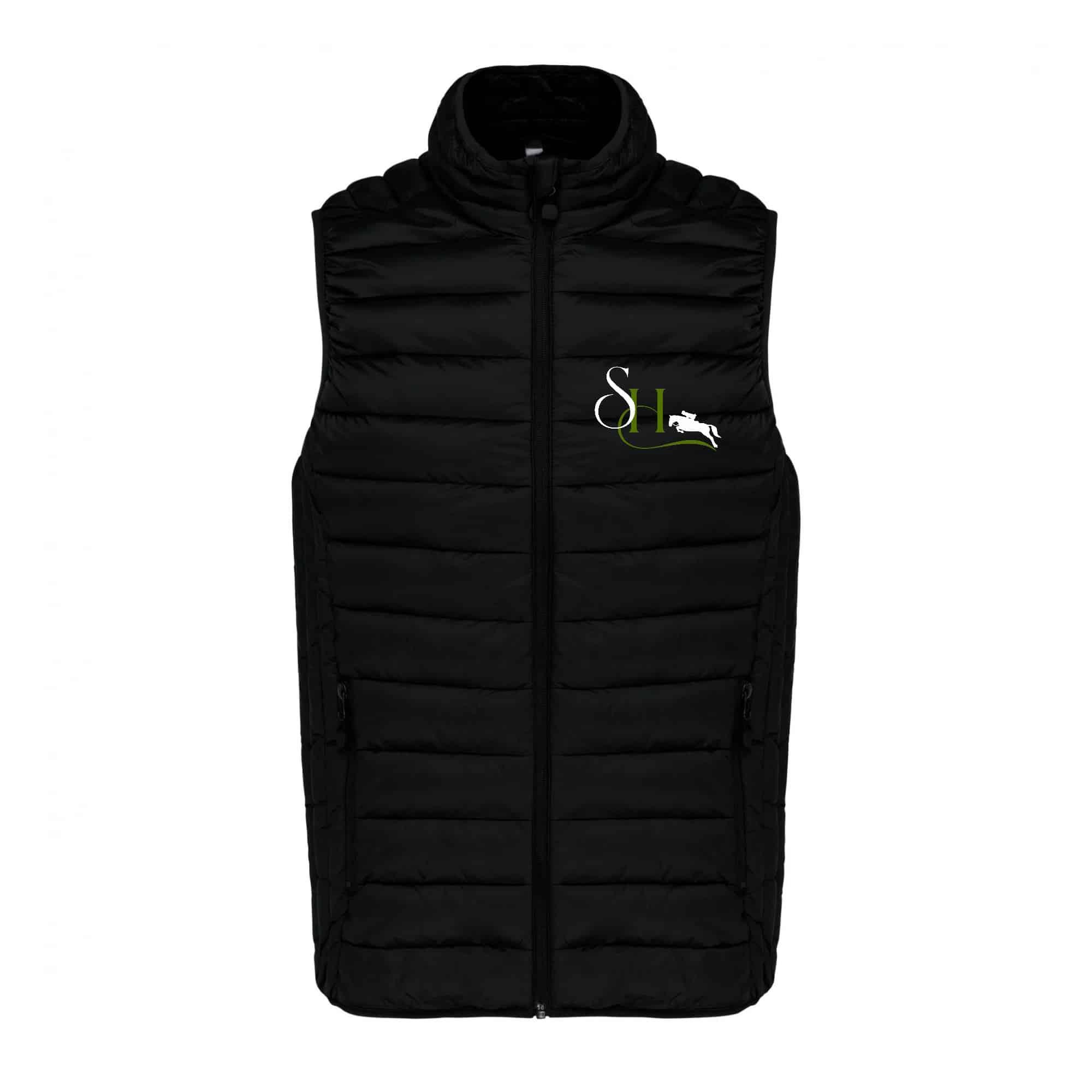 DOUDOUNE SANS MANCHES (homme) - Ecurie de Saint Henri - Noir - K6113