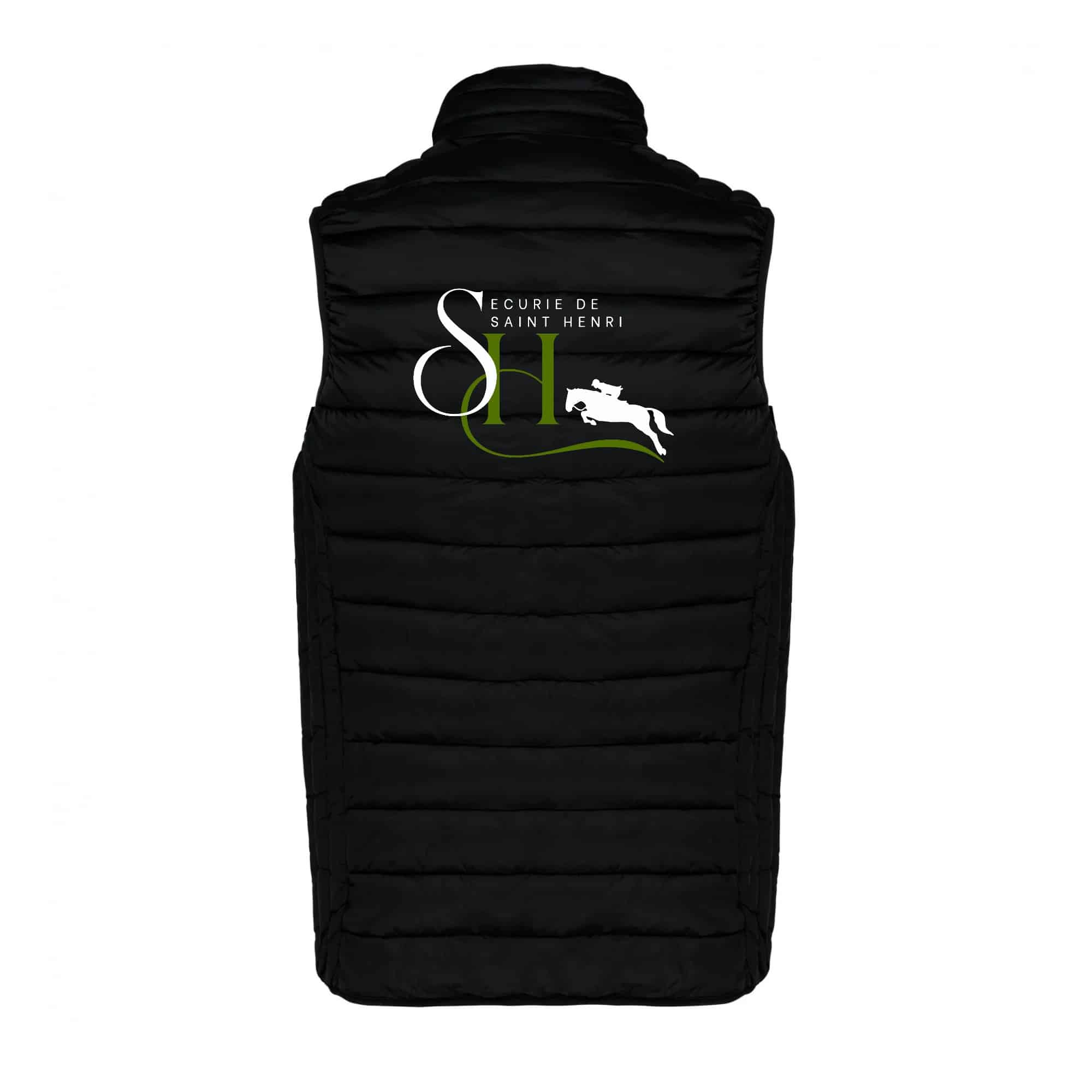 DOUDOUNE SANS MANCHES (homme) - Ecurie de Saint Henri - Noir - K6113 – Image 3