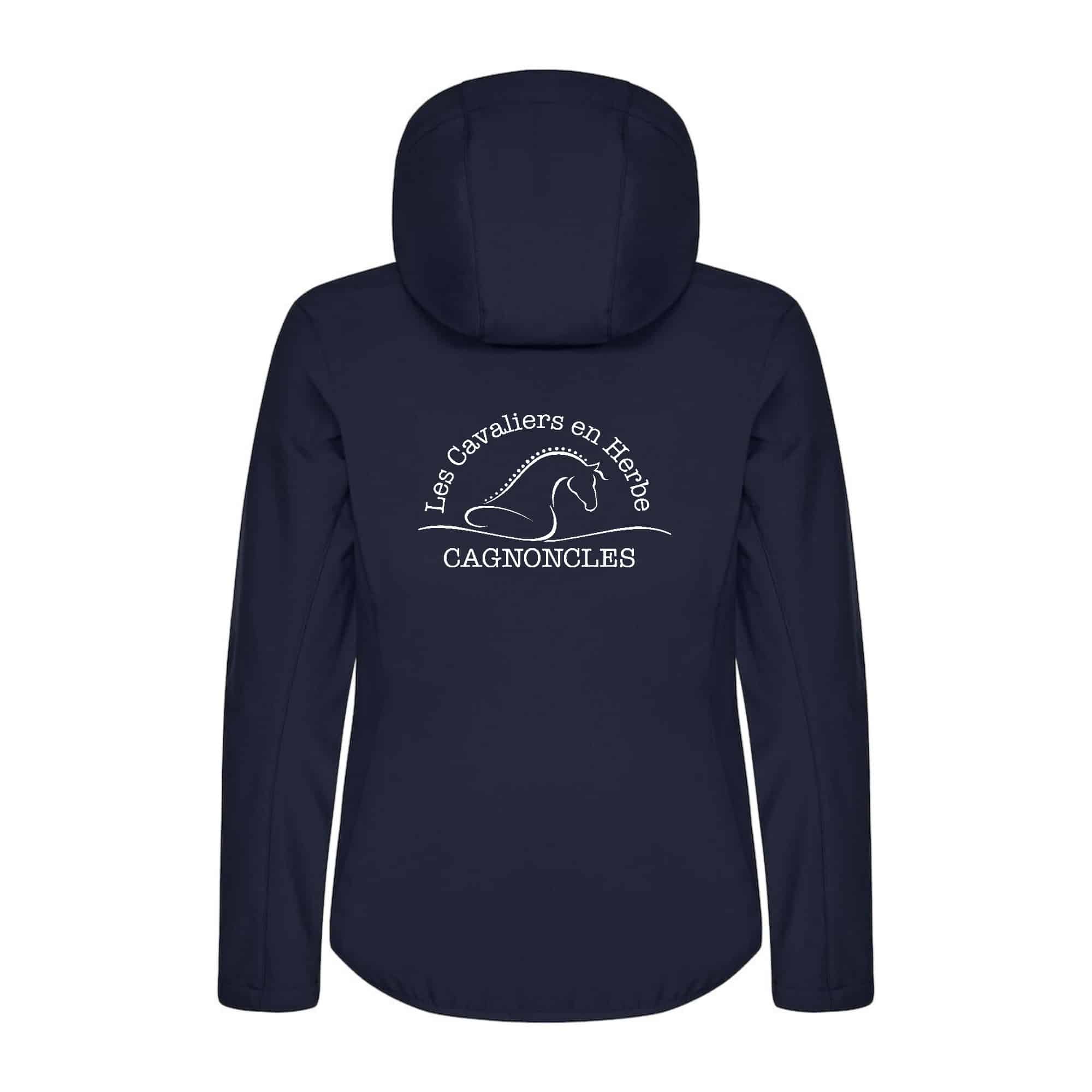SOFTSHELL "Classic" (femme) - SCAE LES CAVALIERS EN HERBE - Navy - 0200917 – Image 3