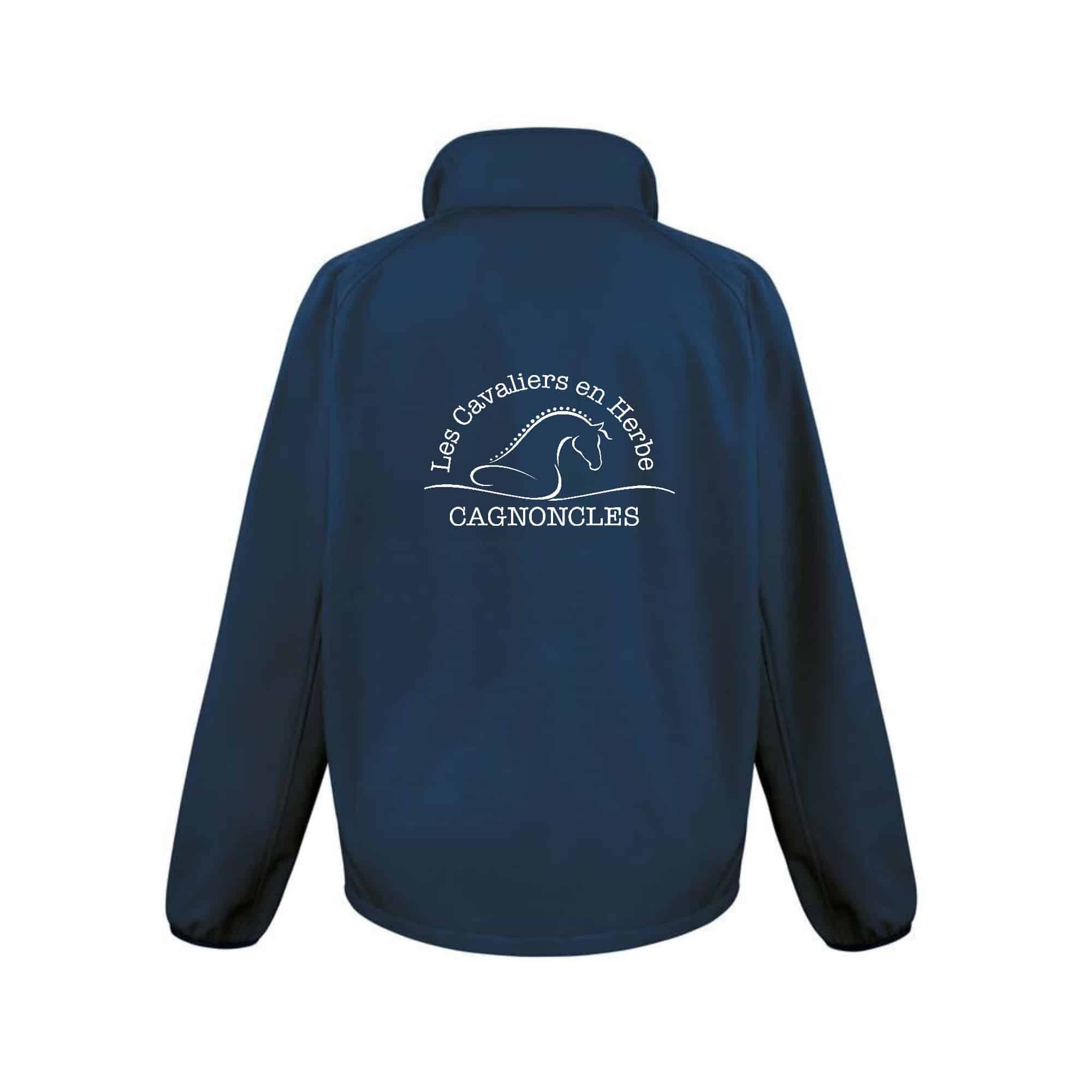 SOFTSHELL ECO (homme) – SCAE LES CAVALIERS EN HERBE - Navy - RS231 – Image 3
