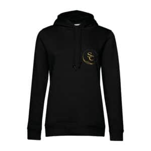 SWEAT A CAPUCHE (femme) – Squadra Cavalieri - Noir - BCW34B