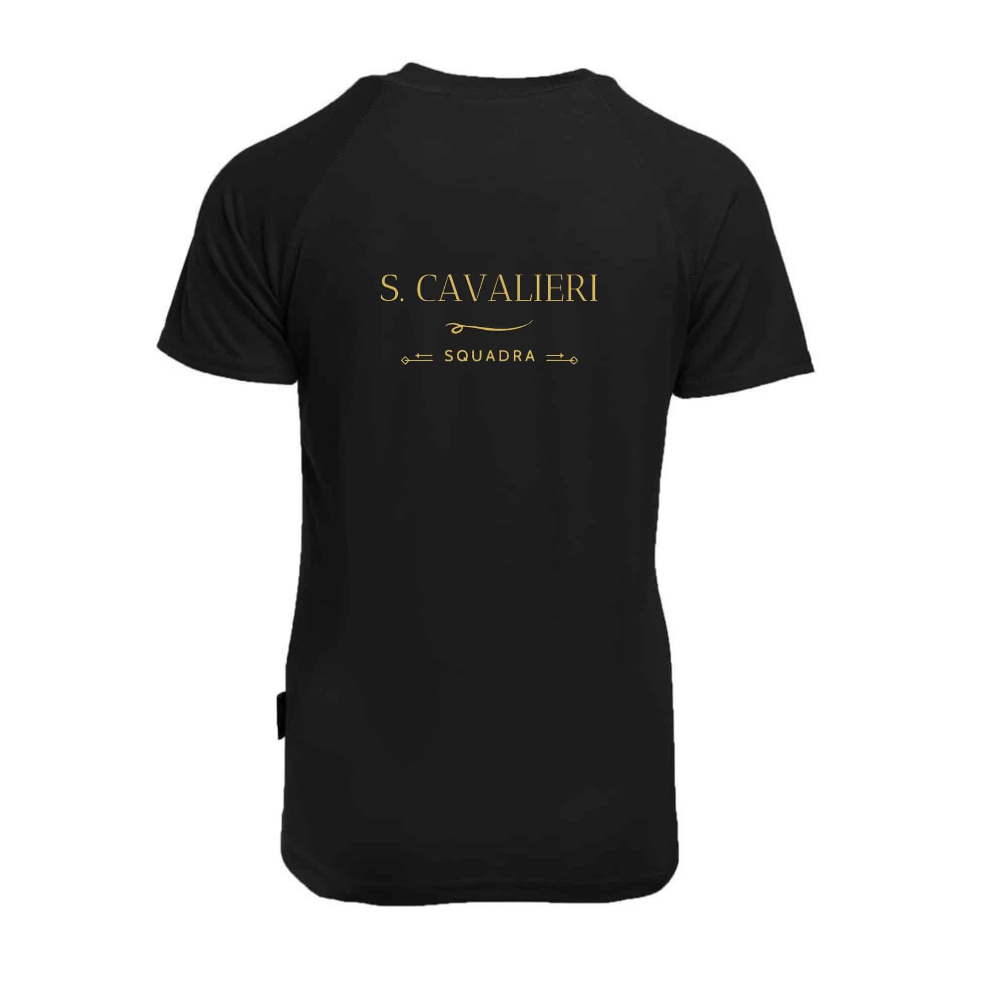 T-Shirt respirant (femme) - Squadra Cavalieri - Noir - PK141 – Image 3