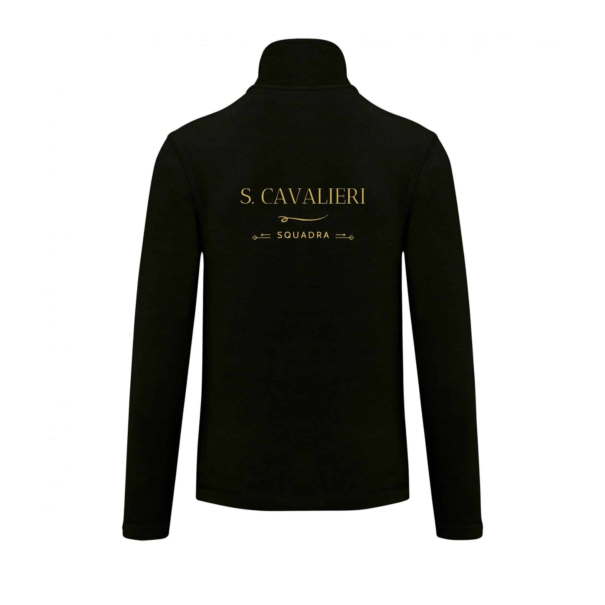 Veste micropolaire zippée (homme) – Squadra Cavalieri - Noir – K911 – Image 3