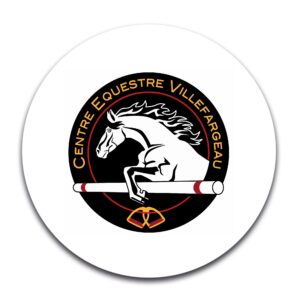 STICKER ROND - Centre Equestre de Villefargeau - STI001
