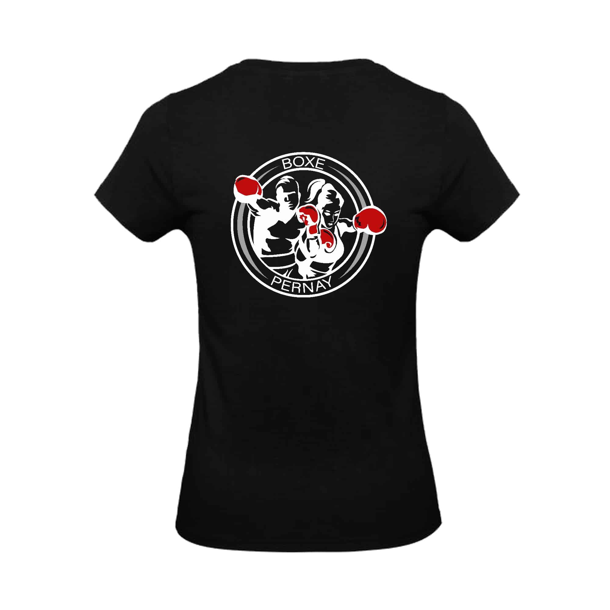 T-Shirt Bio Premium (femme) - ACADÉMIE DE BOXE DE PERNAY - Noir - BC049 – Image 3