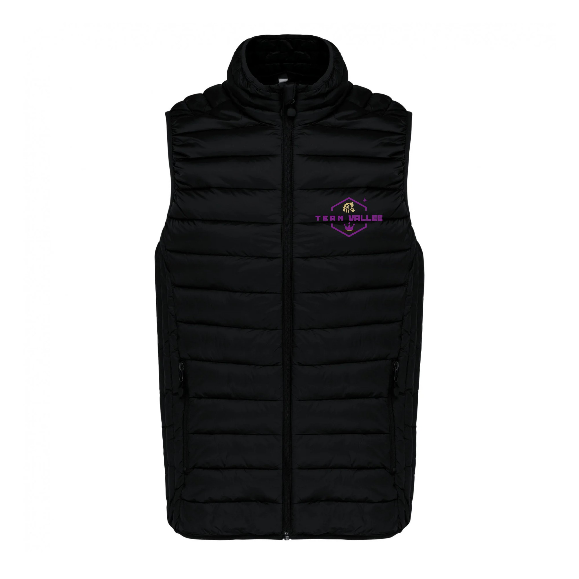 DOUDOUNE SANS MANCHES (femme) - Team vallée équitation - Noir - K6114