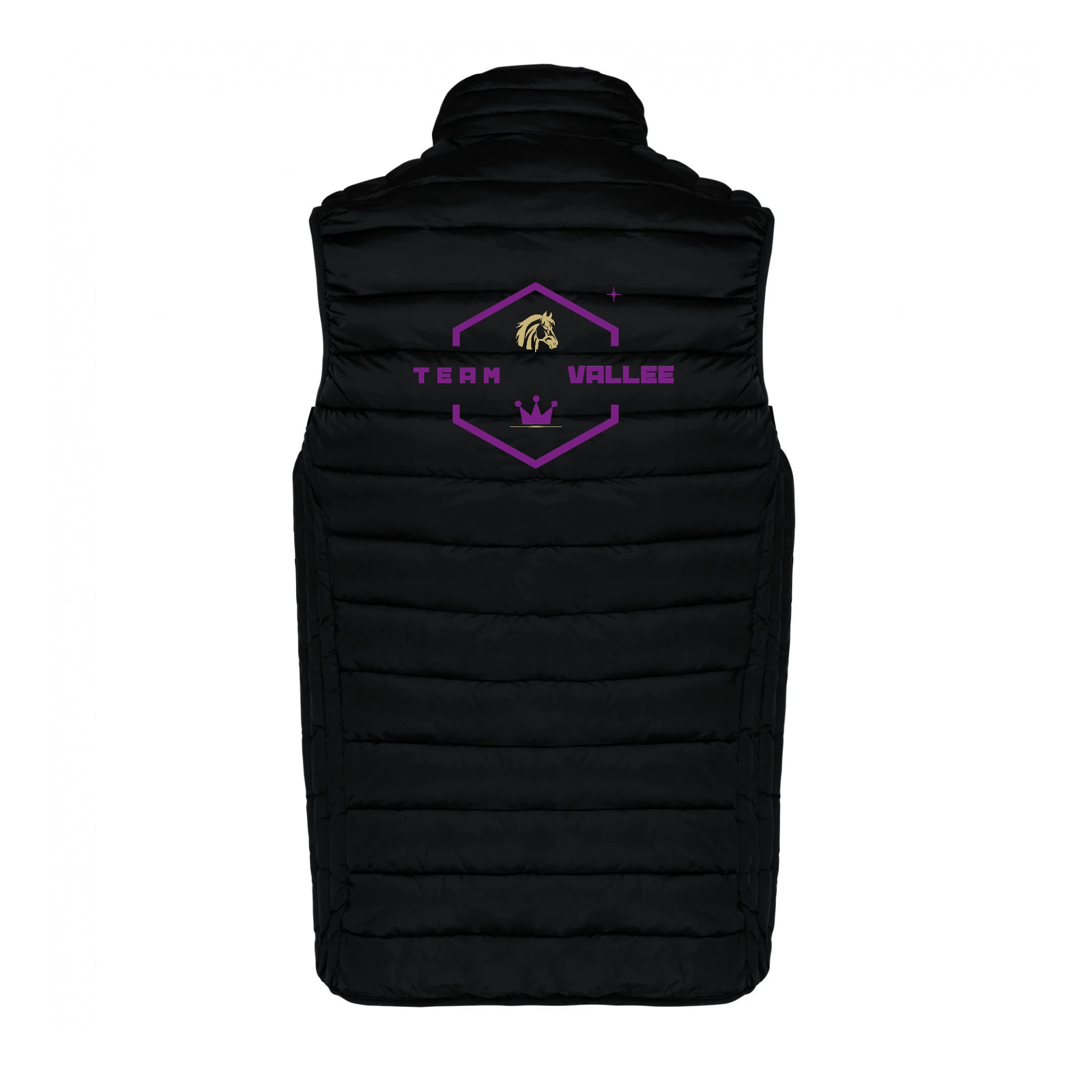 DOUDOUNE SANS MANCHES (femme) - Team vallée équitation - Noir - K6114 – Image 3