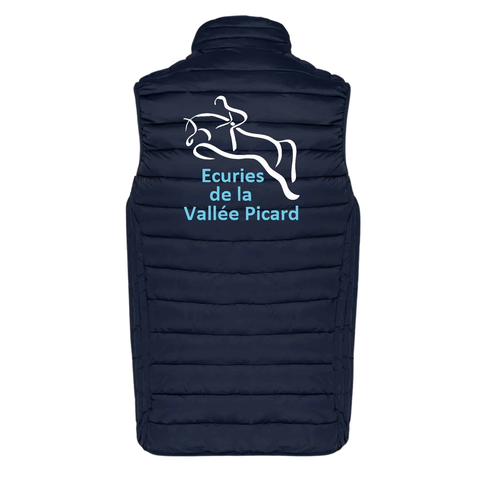 DOUDOUNE SANS MANCHES (homme) - ECURIES DE LA VALLEE PICARD - Navy - K6113 – Image 3