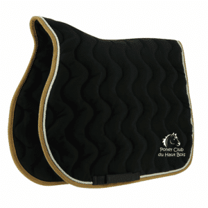 Tapis de selle EQUITHÈME "Polyfun" - Ecurie du haut Bois - Noir - 20444