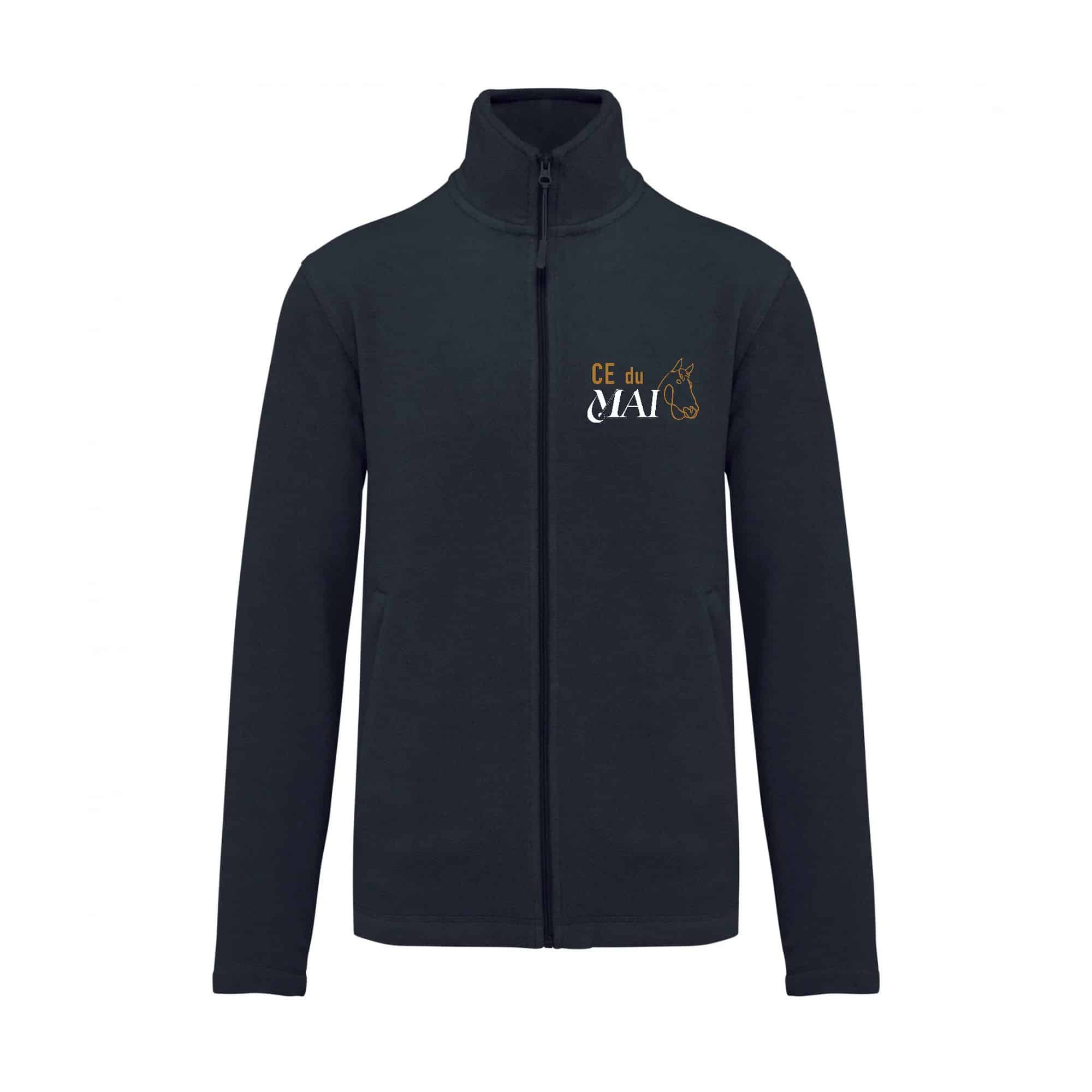 Veste micropolaire zippée (homme) – Centre Equestre du Mai - Navy – K911