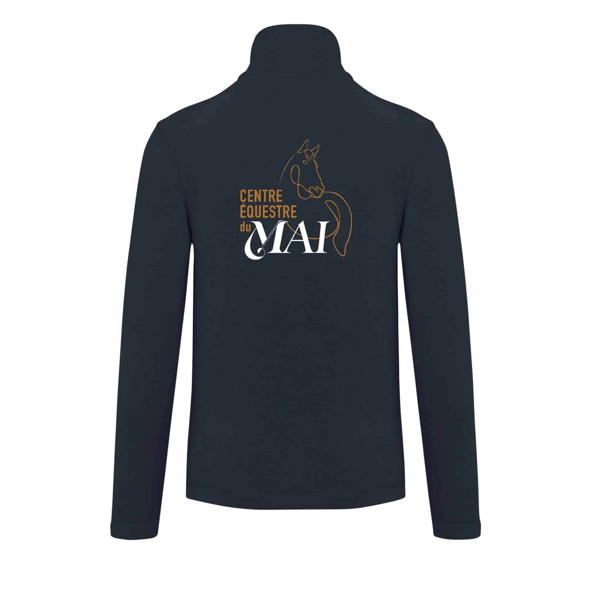 Veste micropolaire zippée (homme) – Centre Equestre du Mai - Navy – K911 – Image 3