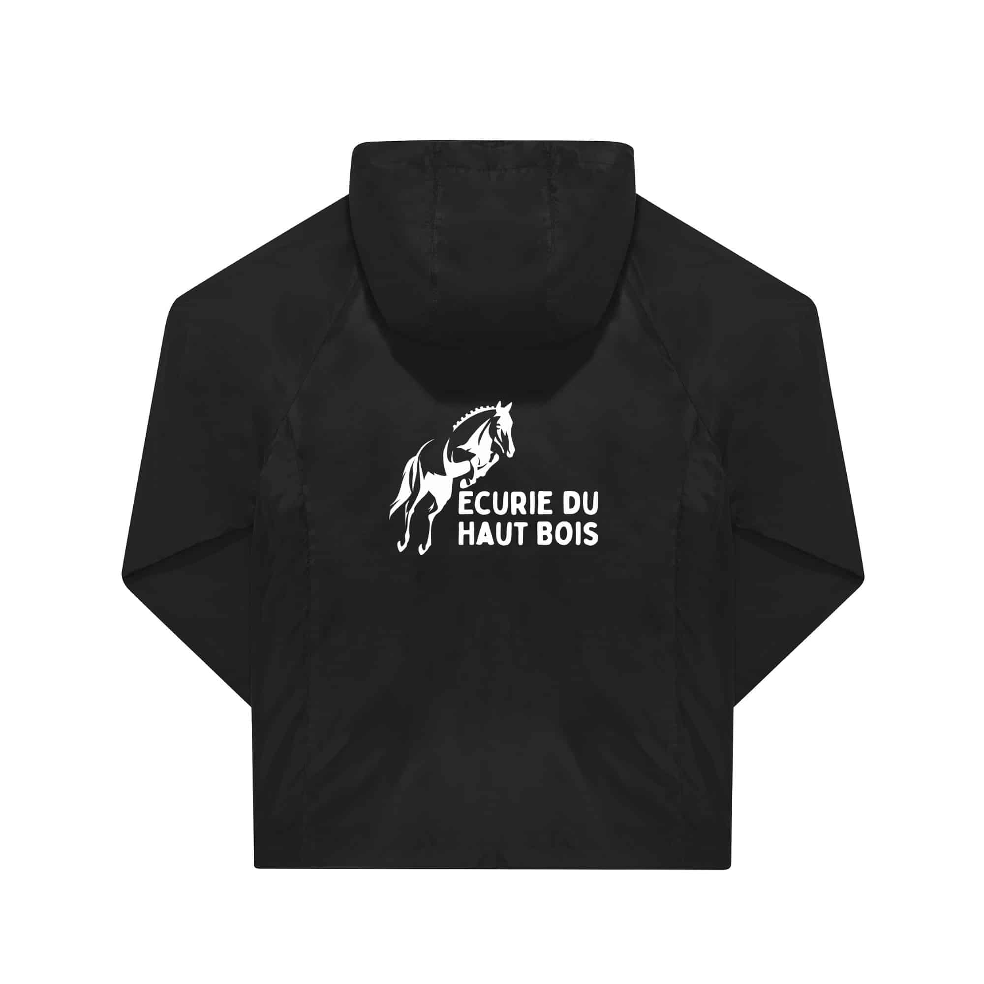 COUPE-VENT (unisexe) - Ecurie du haut Bois - Noir - BC630 – Image 3