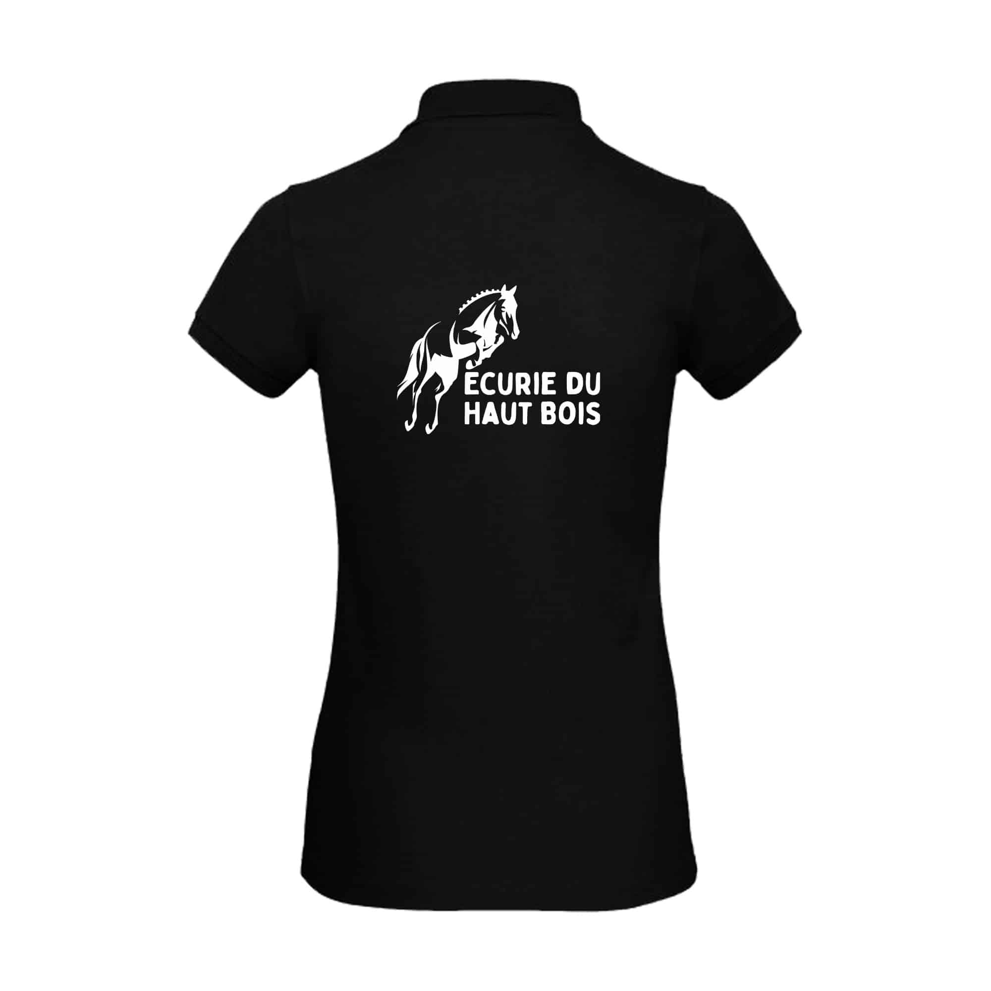 Polo premium (femme) - Ecurie du haut Bois - Noir - BCW463 – Image 2
