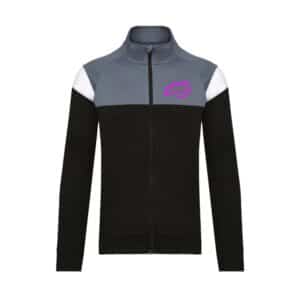 Veste de survêtement zippée (enfant) - Poney-club des Bréats - Noir - PA391