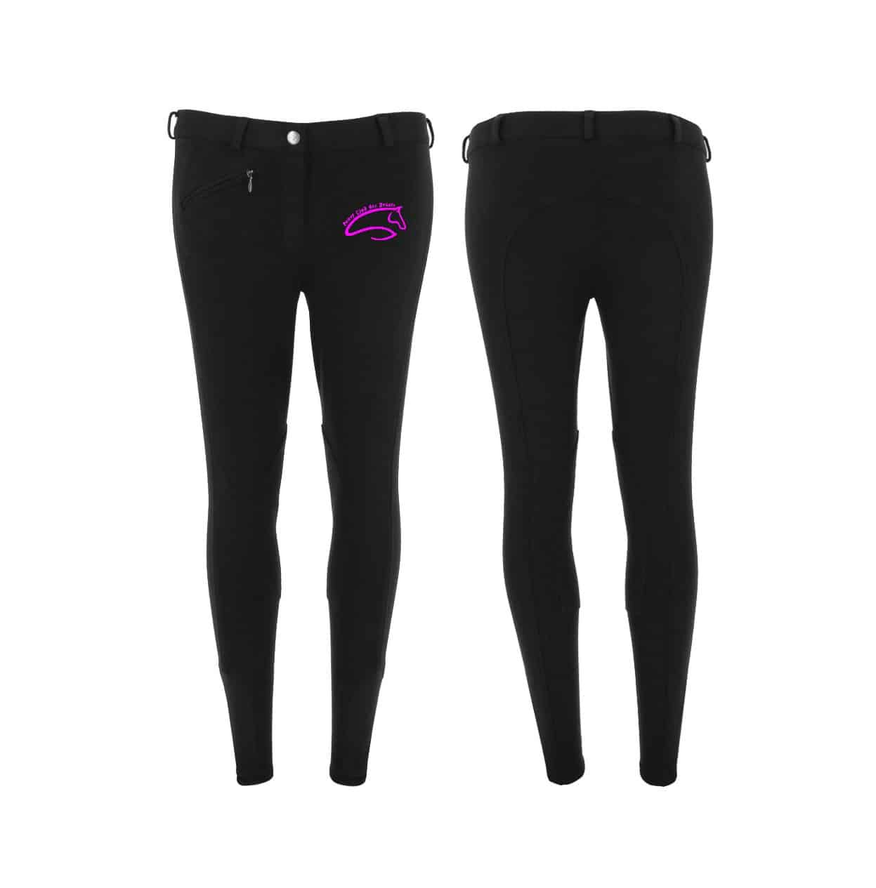 Pantalon d'équitation RIDING WORLD (homme) - Poney-club des Bréats - Noir - 989072