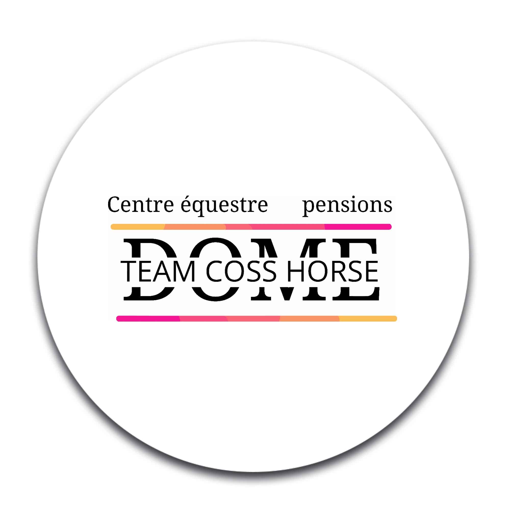STICKER ROND - Ecurie teamcoss horse - STI001