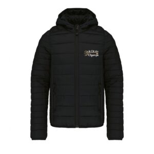 DOUDOUNE AVEC MANCHES ET CAPUCHE (enfant) - les amis des écuries la clé des champs - Noir - K6112