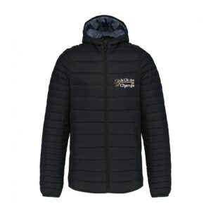 DOUDOUNE AVEC MANCHES ET CAPUCHE (homme) - les amis des écuries la clé des champs - Noir - K6110