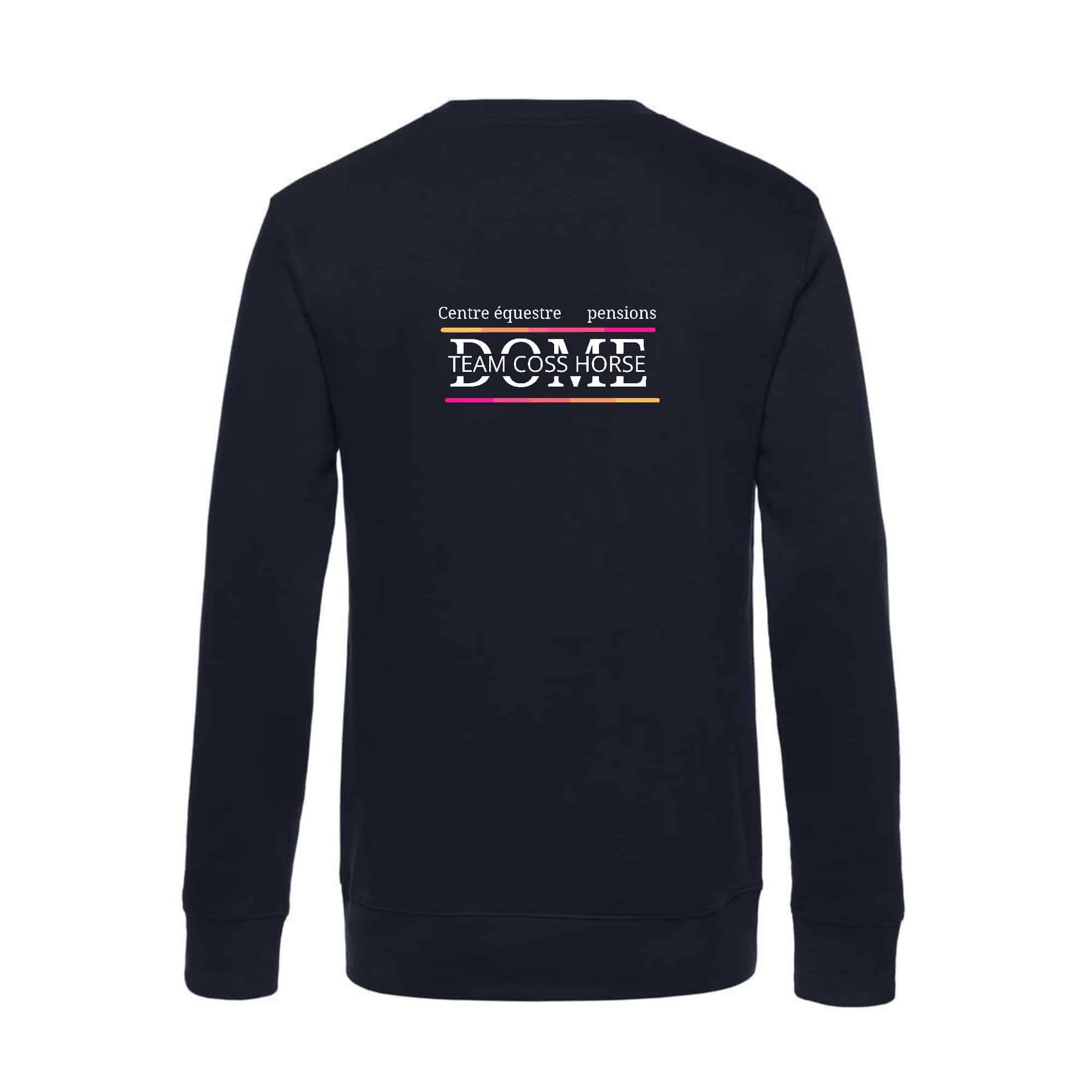 SWEAT COL ROND (femme) - Ecurie teamcoss horse - Navy - BCW01Q – Image 3