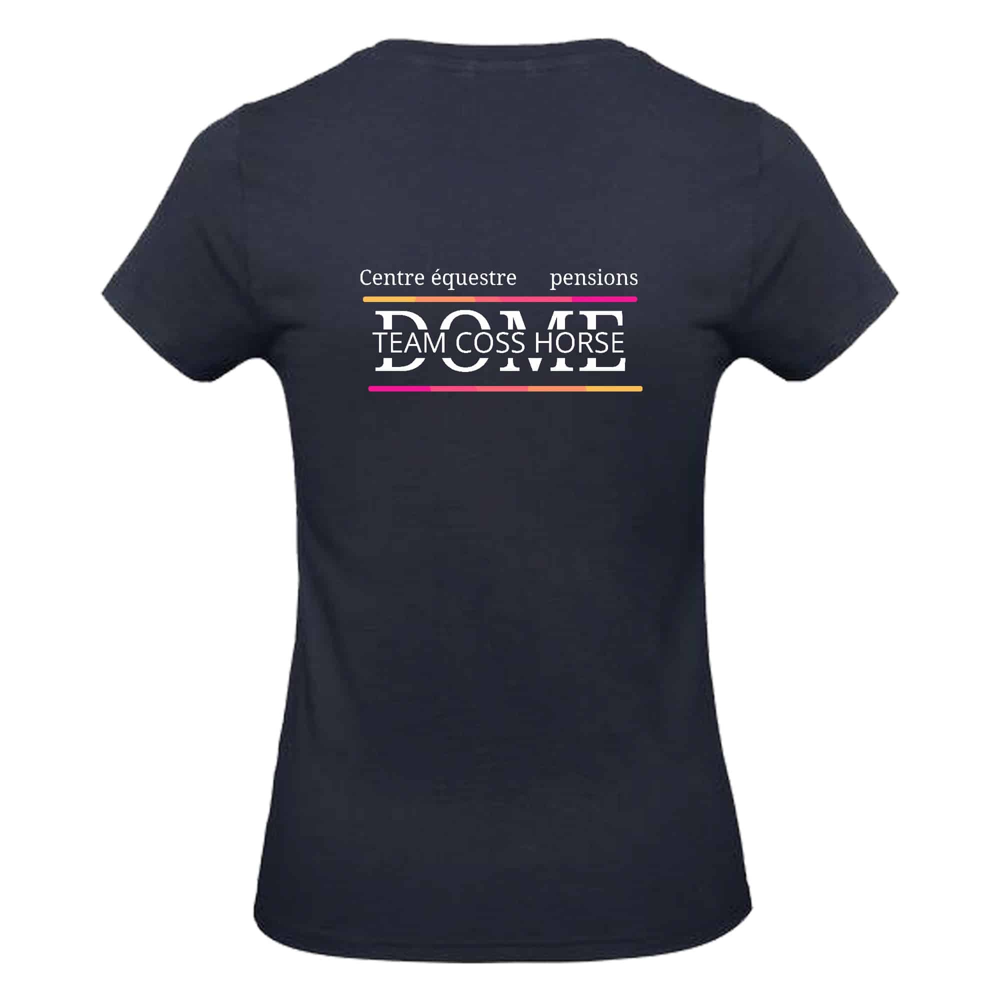T-SHIRT (femme) - Ecurie teamcoss horse - Navy - BC04T – Image 3