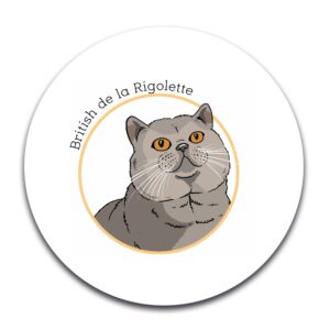 STICKER ROND - La Rigolette - STI001