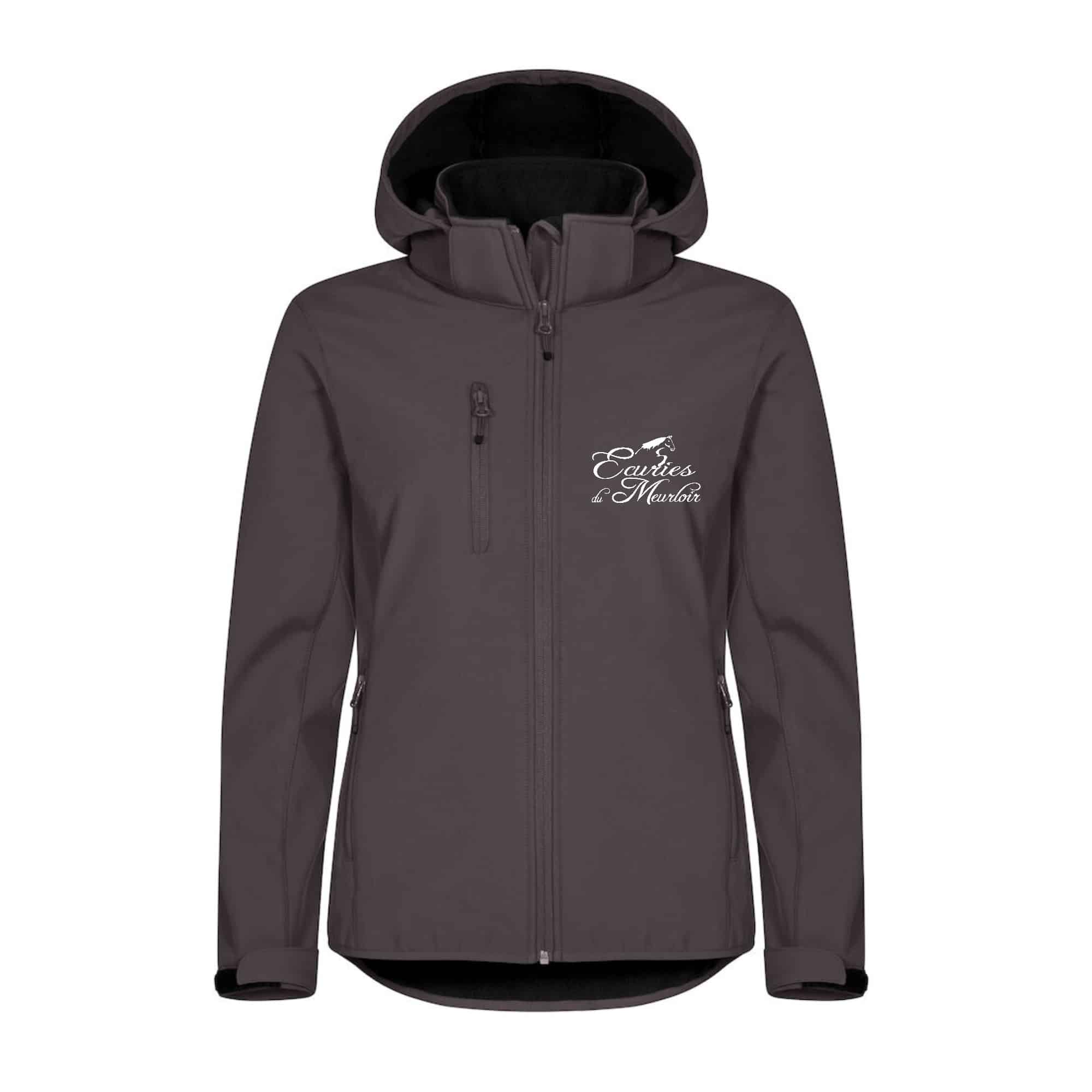 SOFTSHELL "Classic" (femme) - ECURIES DU MEURLOIR - Gris Anthracite - 0200917