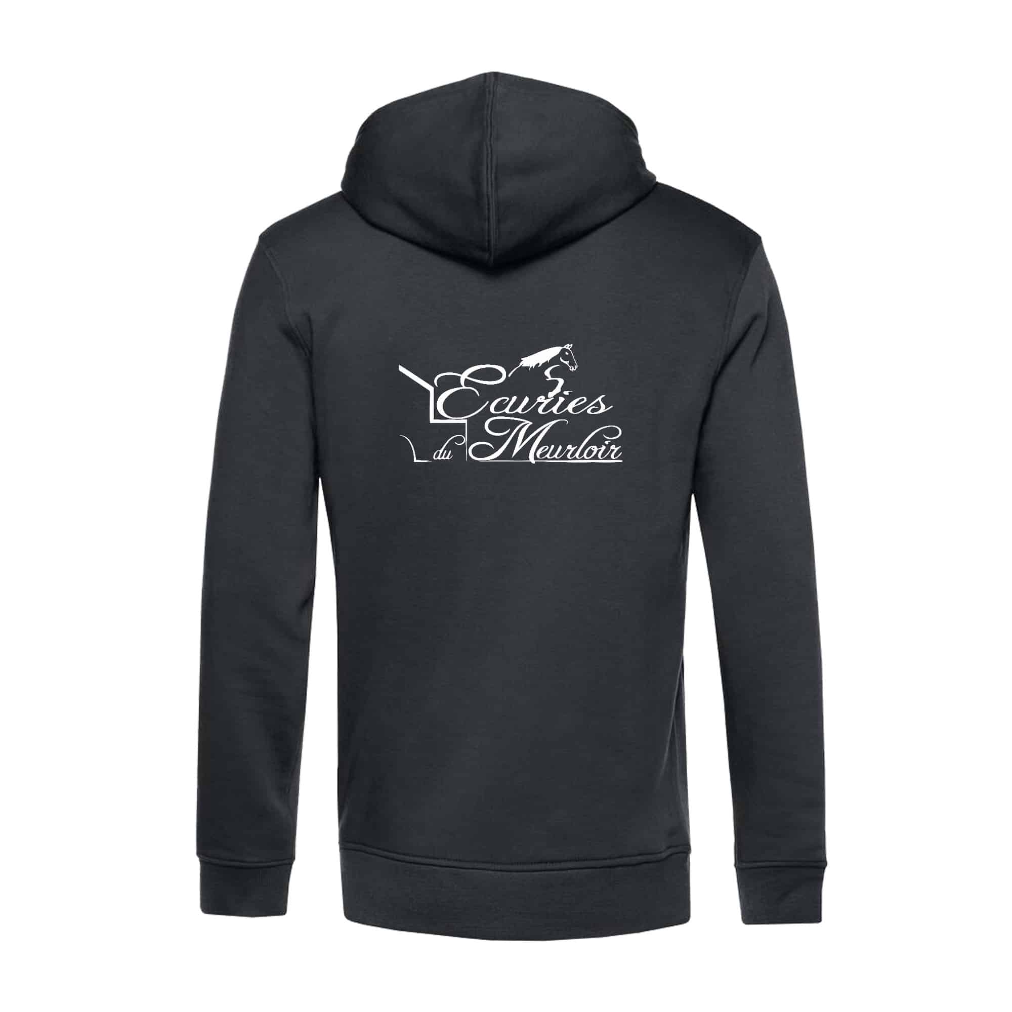 SWEAT ZIPPÉ (Homme) - ECURIES DU MEURLOIR - Gris Anthracite - BCU03K – Image 3