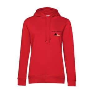 SWEAT A CAPUCHE (femme) – Les P'tits Cavaliers - Rouge - BCW34B