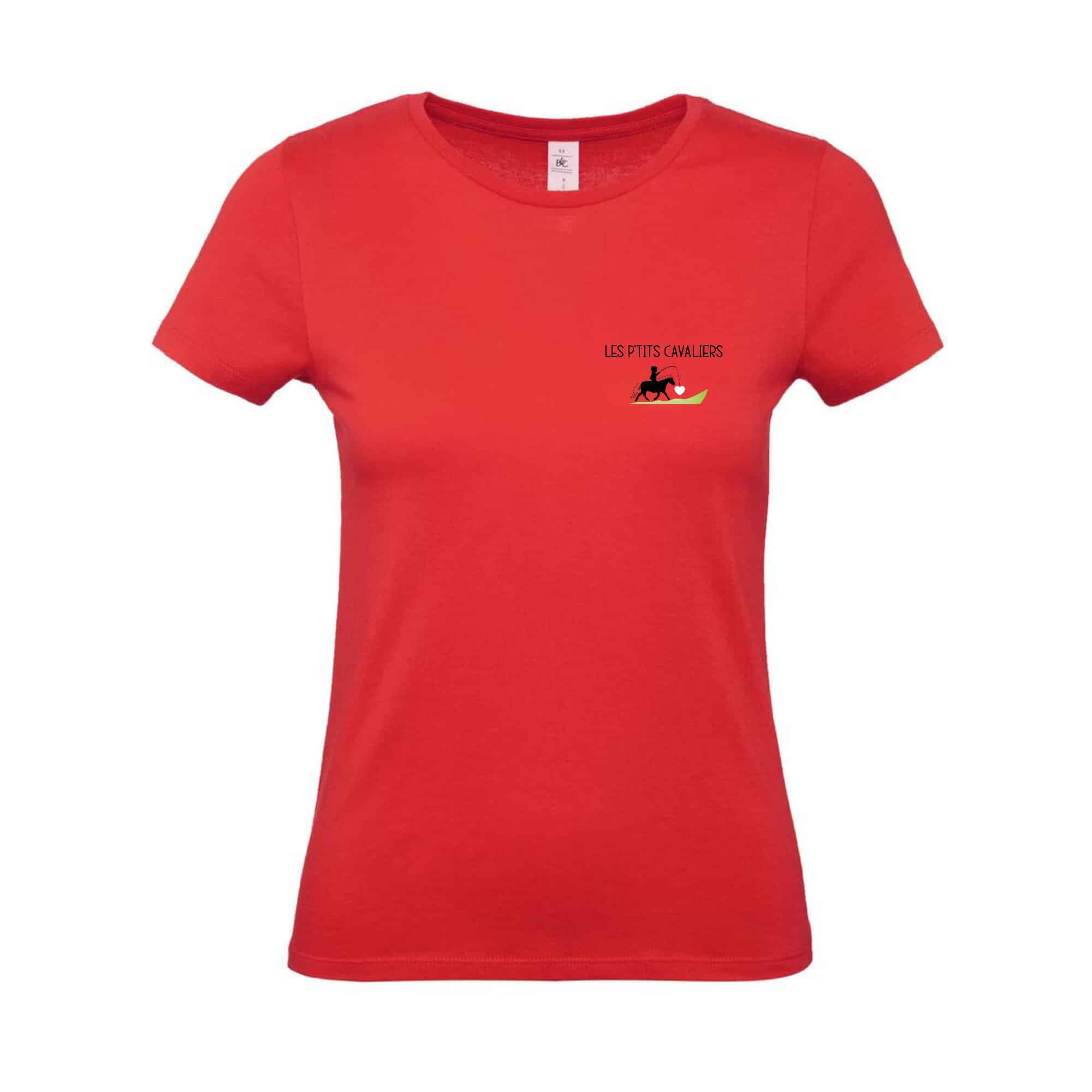 T-SHIRT (homme) - Les P'tits Cavaliers - Rouge - BC03T