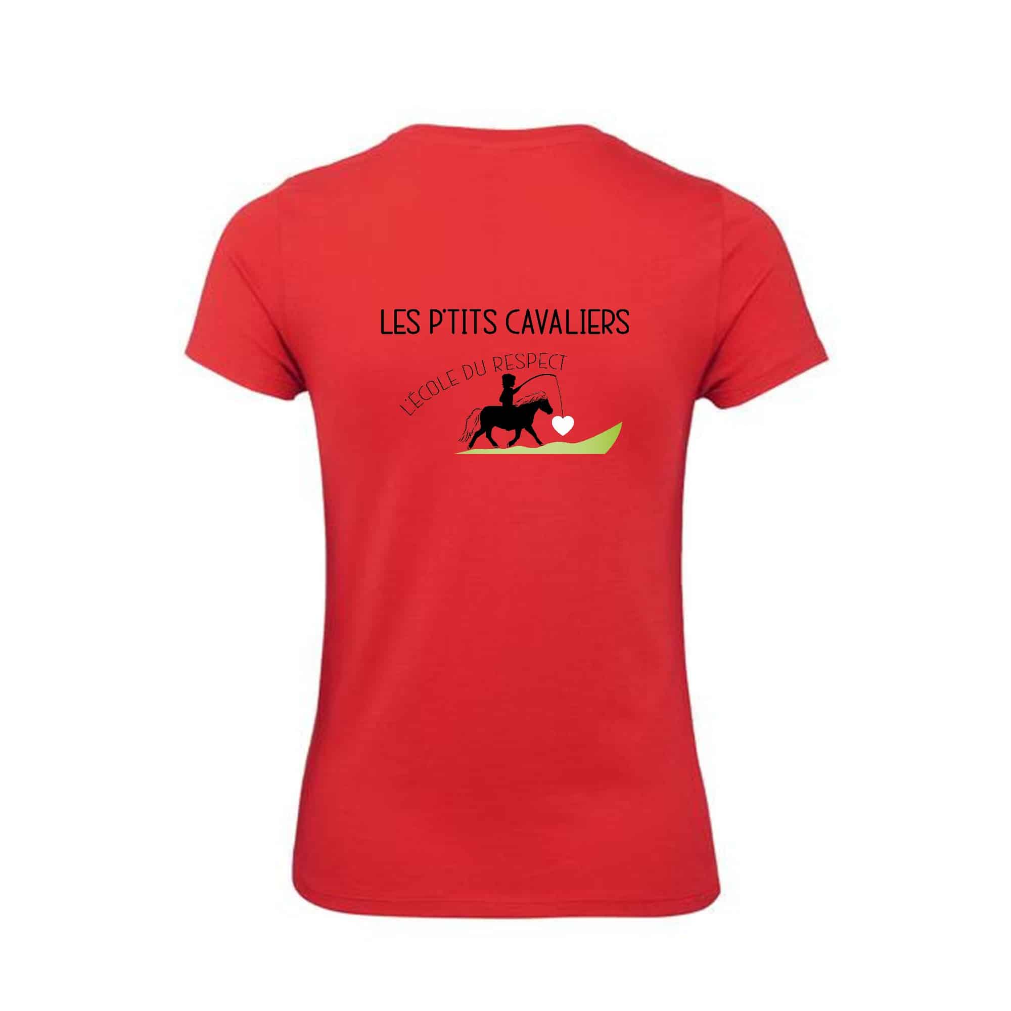 T-SHIRT (enfant) - Les P'tits Cavaliers - Rouge - BC03TK – Image 3
