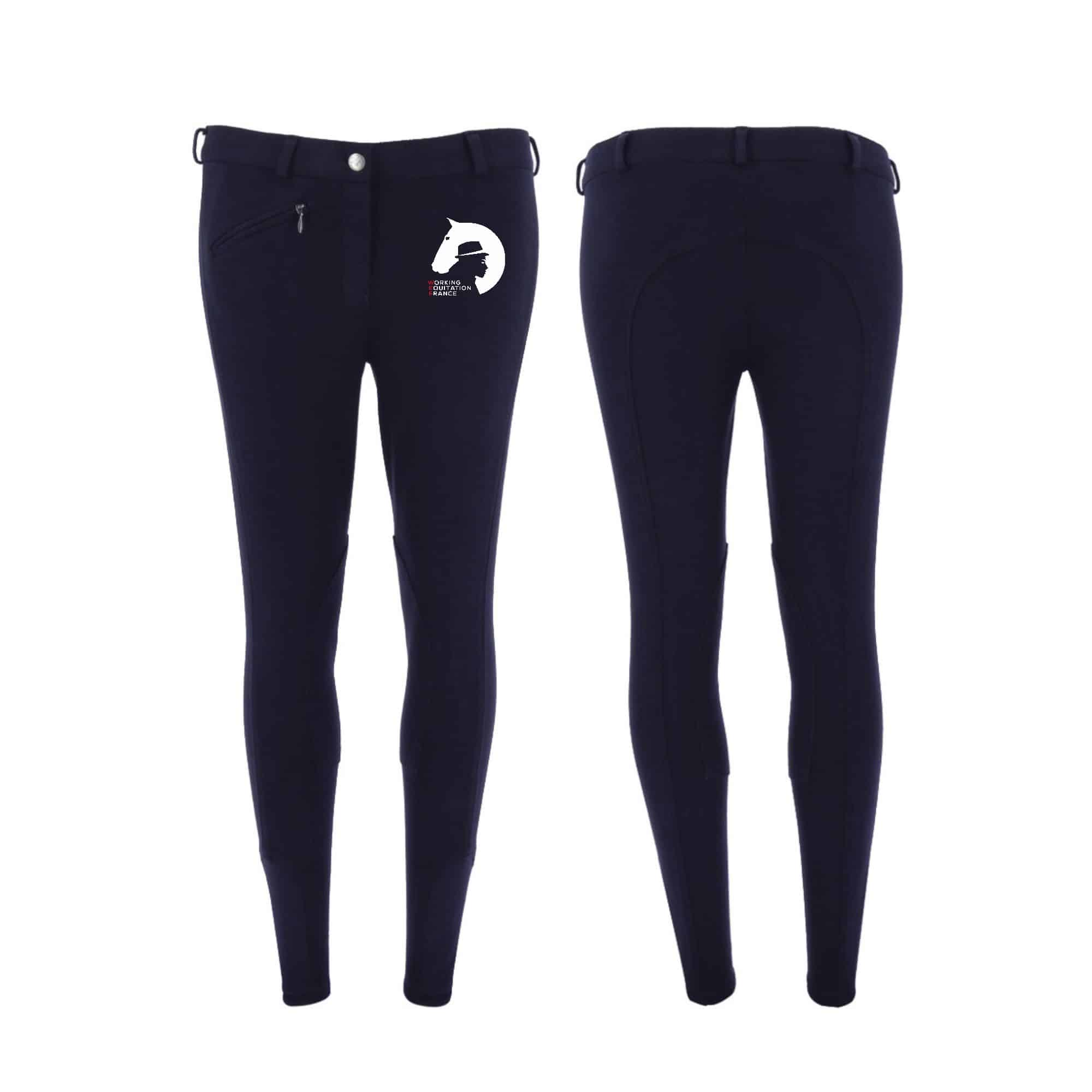 Pantalon d'équitation RIDING WORLD (homme) - ASSOCIATION FRANCAISE DU LUSITANIEN / WORKING EQUITATION FRANCE - Navy - 989072