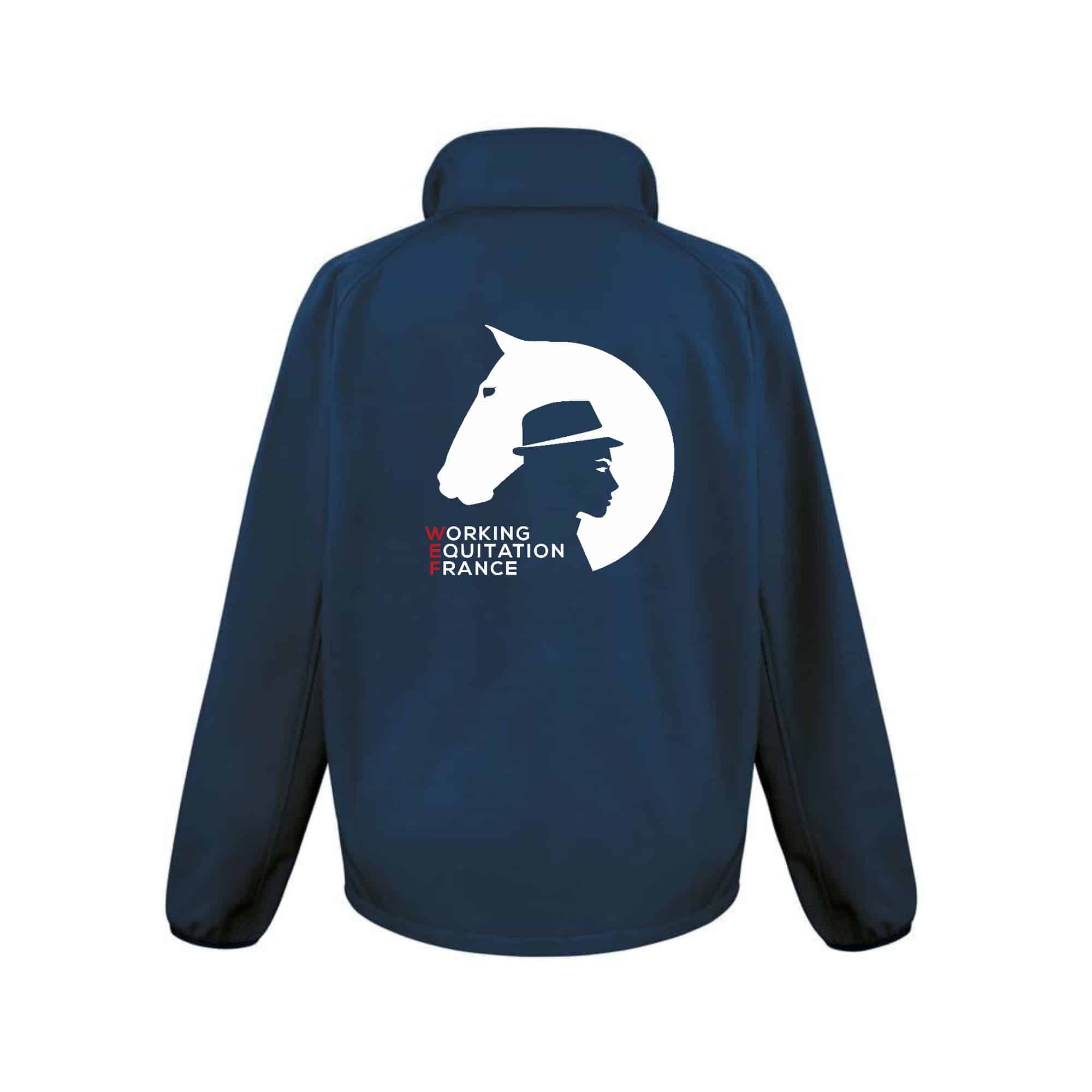 SOFTSHELL ECO (femme) – ASSOCIATION FRANCAISE DU LUSITANIEN / WORKING EQUITATION FRANCE - Navy - R231F – Image 4