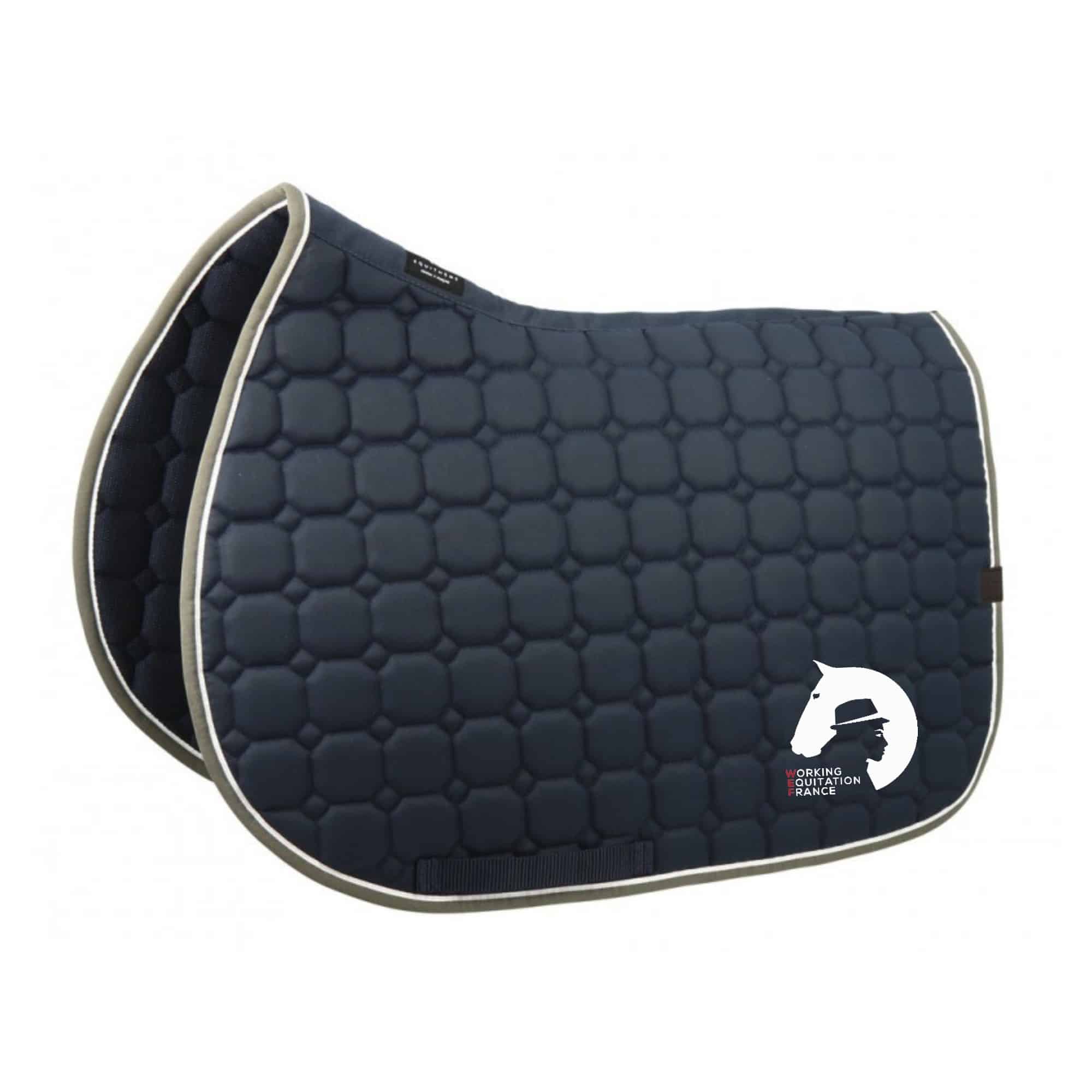 Tapis de selle Equithème "Orion" - ASSOCIATION FRANCAISE DU LUSITANIEN / WORKING EQUITATION FRANCE - Navy - 20477