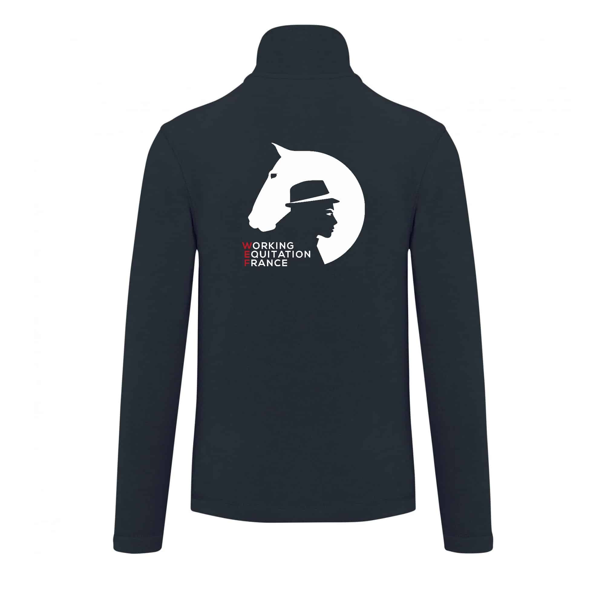 Veste micropolaire zippée (enfant) – ASSOCIATION FRANCAISE DU LUSITANIEN / WORKING EQUITATION FRANCE - Navy – K920 – Image 6