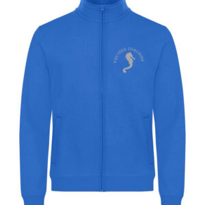 SWEAT ZIPPE SANS CAPUCHE (homme) - Equ'Idée Coaching - Bleu roi - 021038