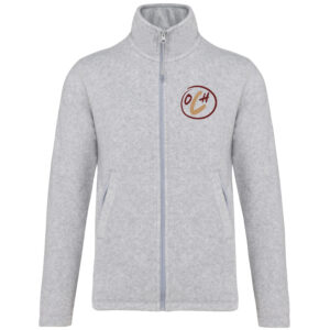 Veste micropolaire zippée (homme) – Olivier Coach Hunter  - Gris Chiné – K911