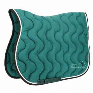 Tapis de selle EQUITHÈME "Polyfun" - Ecurie de l’âge - Bleu canard - 20444