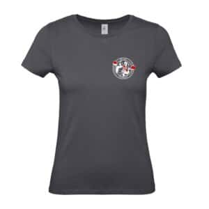 T-SHIRT (femme) - ACADÉMIE DE BOXE DE PERNAY – Gris Anthracite - BC04T