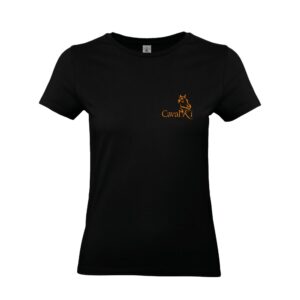T-SHIRT (femme) - Caval'ki centre équestre de chabridet - Noir - BC04T