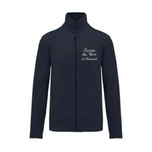 Veste micropolaire zippée (enfant) – Écuries du bois d’Harcourt - Navy – K920