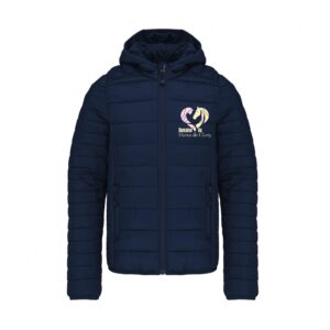 DOUDOUNE AVEC MANCHES ET CAPUCHE (enfant) - Domaine du Haras de Clary - Navy - K6112