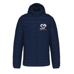 DOUDOUNE AVEC MANCHES ET CAPUCHE (homme) - Domaine du Haras de Clary - Navy - K6110