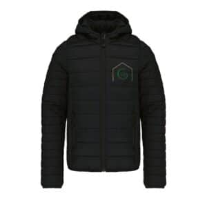 DOUDOUNE AVEC MANCHES ET CAPUCHE (enfant) - Ecurie de CAILLAVET - Noir - K6112