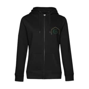SWEAT ZIPPÉ (femme) - Ecurie de CAILLAVET - Noir - BCW03Q