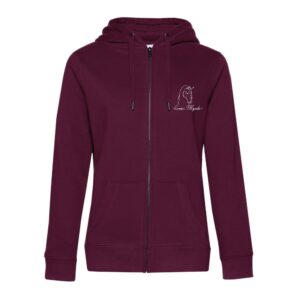 SWEAT ZIPPÉ (femme) - Ecurie Myssiko - Bordeaux - BCW03Q