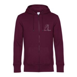 SWEAT ZIPPÉ (Homme) - Ecurie Myssiko - Bordeaux - BCU03K