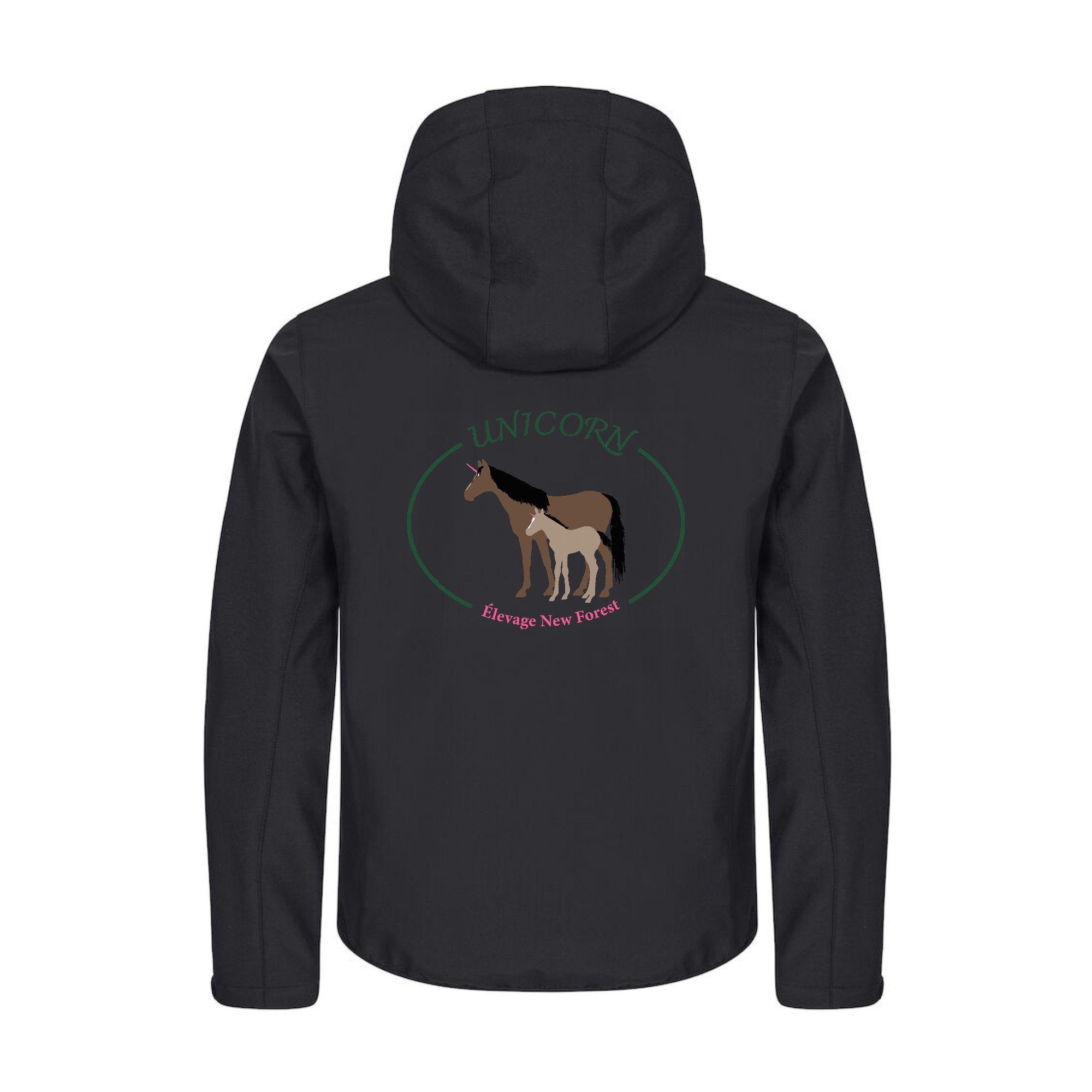 SOFTSHELL "Classic" (homme) - Unicorn - Noir - 0200912 – Image 3